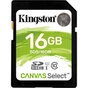 Карта пам'яті Kingston 16GB SDHC class 10 UHS-I Canvas Select (SDS/16GB) - зменшене зображення 1