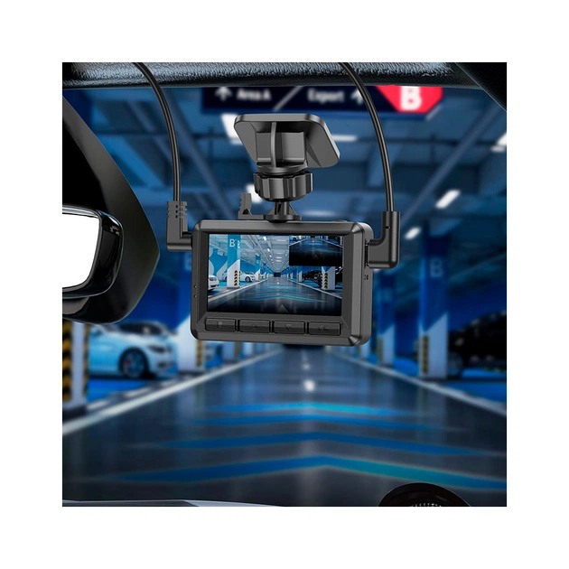 Відеореєстратор HOCO DV3 Driving recorder with display dual-channel Black (6942007608183) - зображення 8