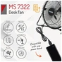 Вентилятор Mesko MS 7322 - зменшене зображення 10
