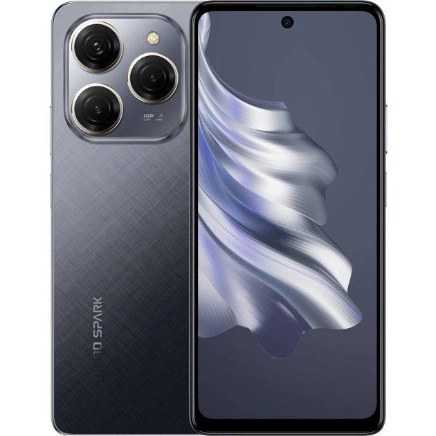 Мобільний телефон Tecno KJ6 (Spark 20 Pro 8/256Gb) Moonlit Black (4894947014178) - изображение 1