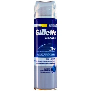 Гель для гоління Gillette Series Sensitive Skin 200 мл (7702018403516) зображення 1