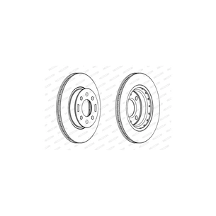 Гальмівний диск FERODO DDF1840C зображення 1