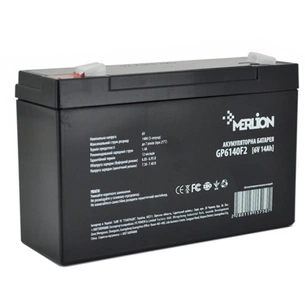 Батарея до ДБЖ Merlion 6V-14Ah (GP6140F2) зображення 1