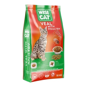 Сухий корм для кішок Wise Cat Veal with poultry 400 г (4820111141630) зображення 1