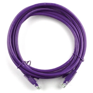 Патч-корд 1м, RJ-45, Cat.5e, CU, мідь, фіолетовий Ritar (PCR-CU/1Pe / 04269) зображення 1