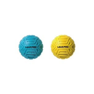 Масажний м'яч LivePro Massage Ball LP8507 блакитний/жовтий Уні 6.8см (6951376104042) зображення 1