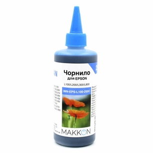 Чорнило Makkon для Epson L100/L200/L300/L800 250 мл cyan (IMN-EPS-L100-250C) зображення 1