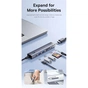 Концентратор Baseus USB-C 7-Port HDMI 4K60Hz + 2xUSB 3.0 + PD + SD/TF 3.0 + 3.5mm gray (B00052803811-02) - зменшене зображення 9