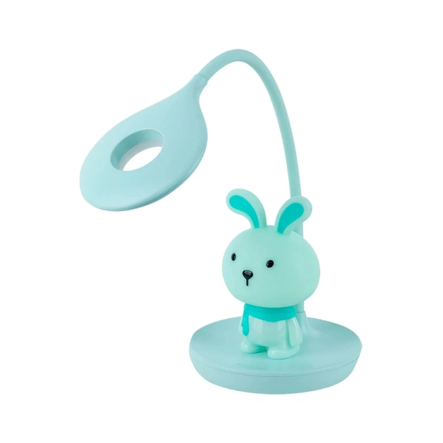Настільна лампа Kite Bunny LED з акумулятором, зелена (K24-492-1-4) - зображення 1