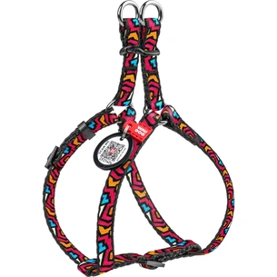 Шлея для собак WAUDOG Nylon з QR паспортом анатомічна "Графіті" S (5013) зображення 1