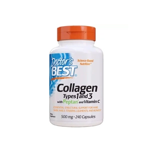 Вітамін Doctor's Best Колаген Типів 1 & 3 500мг, Peptan, 240 капсул (DRB-00263) зображення 1