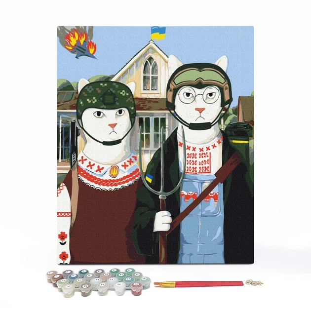 Картина по номерам Orner Українські Котики 40х50 см (orner-1675) - picture 2