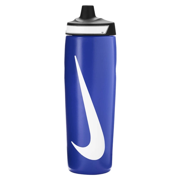 Пляшка для води Nike Refuel Bottle 24 OZ блакитний, чорний, білий 709 мл N.100.7666.492.24 (887791745323) - зображення 1