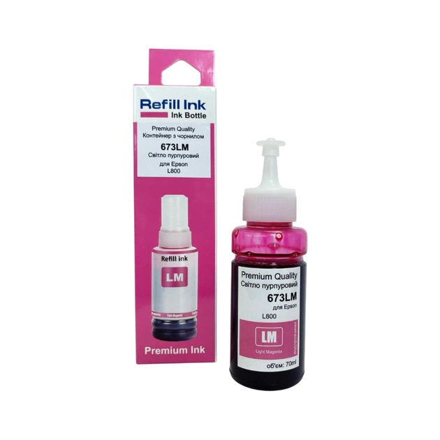 Чернила Premium Quality Epson 673 70мл Light Magenta (70264898) - изображение 1