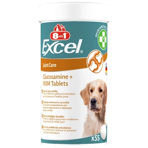 Витамины для собак 8in1 Excel Glucosamine+MSM для суставов 55 шт (4048422184157) изображение 1