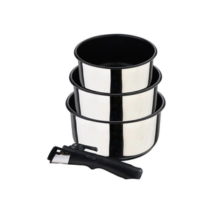 Ківш Bergner Click & cook, набір зі знімною ручкою 1.5/2.1/3 л, 4 предмети (BG-32293-MM) зображення 1