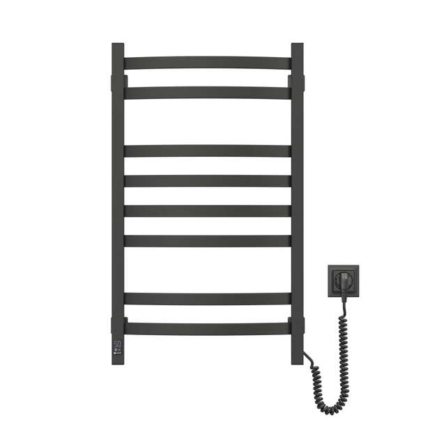 Сушарка для рушників Navin Avalon, 800х480, таймер-регулятор, сталь, чорний муар, праве підключення (12-203053-4880) - изображение 4