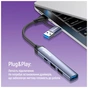 Концентратор ColorWay USB-A/USB-C 4-in-1 USB2.0х2/USB3.0/USB-C2.0 (CW-HUB06) - зменшене зображення 10