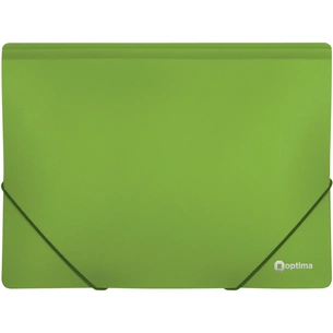 Папка на резинках Optima А4 двоколірна, салатова (O30698-13) изображение 1