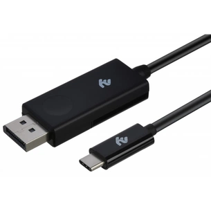 Кабель мультимедійний Type-C to DisplayPort (AM/AM), 1m, black 2E (2E-W1402) зображення 1