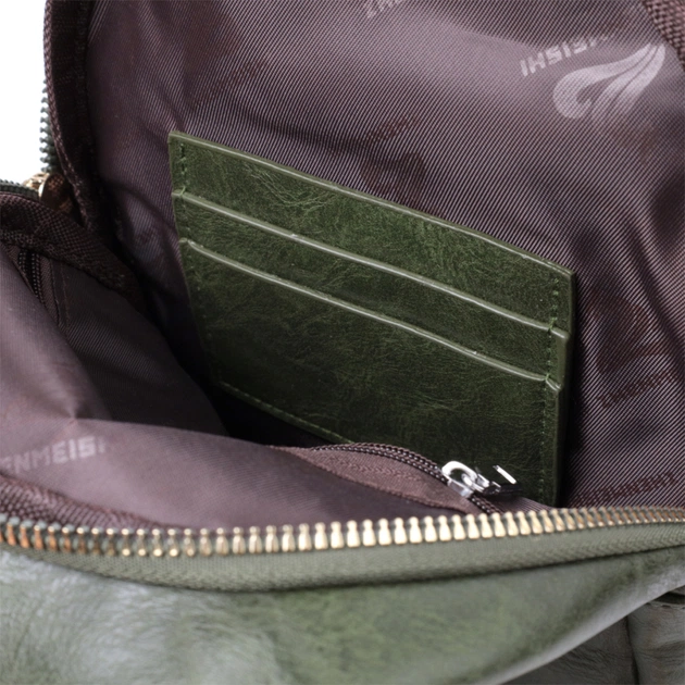 Сумка Vintage З гладкої екошкіри Зелена (22771) - зображення 9