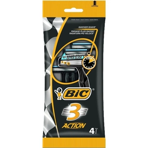 Бритва Bic 3 Action 4 шт. (3086123356566) зображення 1