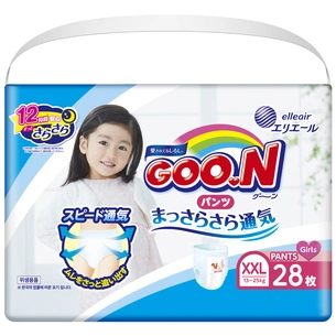 Підгузки GOO.N BigBig XXL 13-25 кг для дівчаток 28 шт. (843101) зображення 1