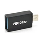 Перехідник USB 2.0 AF to Micro 5P M OTG black VEGGIEG (V-OT01) - зменшене зображення 1