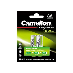 Акумулятор Camelion AA 2500mAh Ni-MH AlwaysReady * 2 R6-2BL (NH-AA2500АRBP2) зображення 1