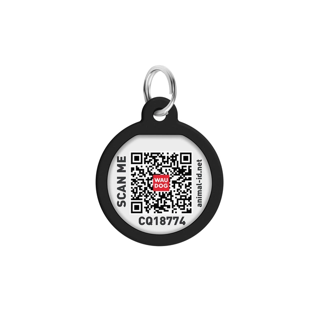 Адресник для тварин WAUDOG Smart ID з QR паспортом "Леопард", коло 25 мм (225-4066) - picture 3