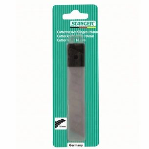 Леза для канцелярських ножів Stanger 18 мм 10 шт. в упаковці (340112) зображення 1