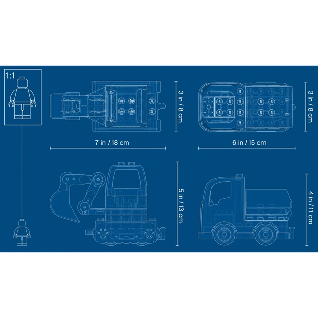 Конструктор LEGO Вантажівка і гусеничний екскаватор (10931) - picture 7