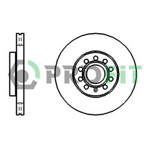 Гальмівний диск Profit 5010-1218 зображення 1