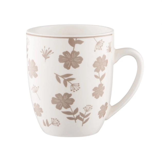 Набір чашок Ardesto Ravenna, 4шт., 360мл, порцеляна, біло-бежевий (AR1336RS) - picture 3