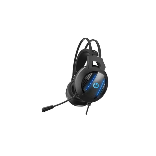 Наушники HP DHE-8001 USB+3.5mm LED Black (DHE-8001) - изображение 1
