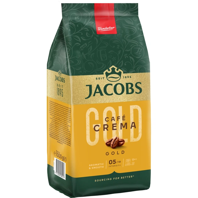Кава Jacobs Crema Gold в зернах 1 кг (8711000539217) - изображение 2