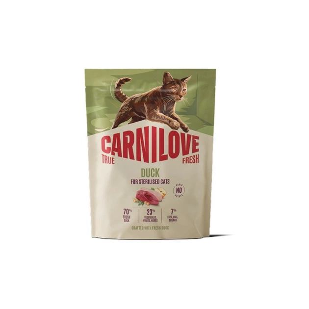 Сухой корм для кошек Carnilove True Fresh Duck Sterilised 400 г (8595602582334) - изображение 1