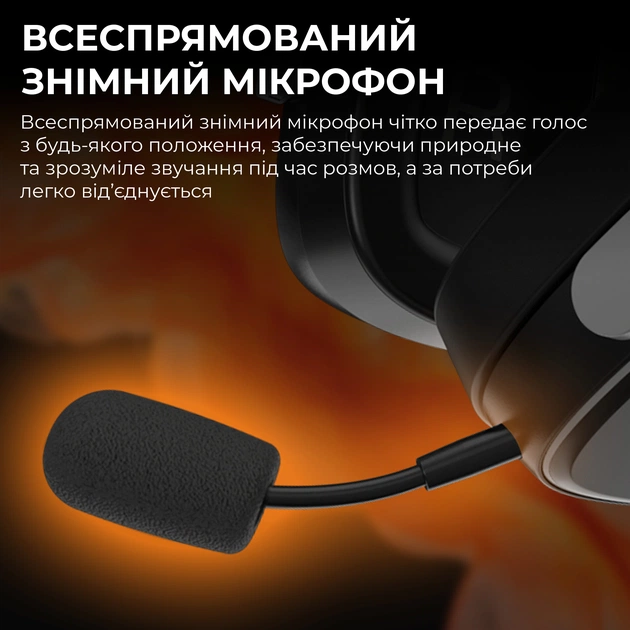 Bluetooth-гарнітура Ajazz AHM09 MAX 3-Mode Black (AHM09-MAX-BGY) - picture 5