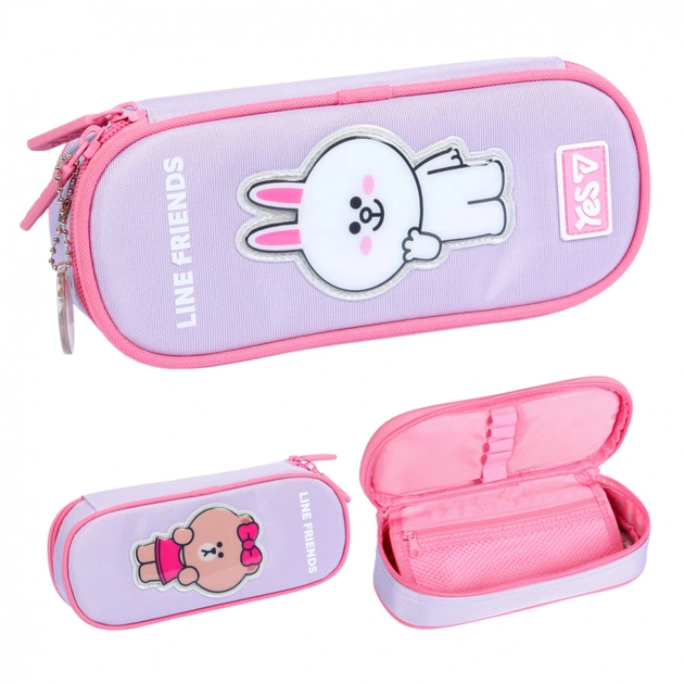 Пенал Yes мякий Line Friends Always Together PH-30 (533759) - изображение 1
