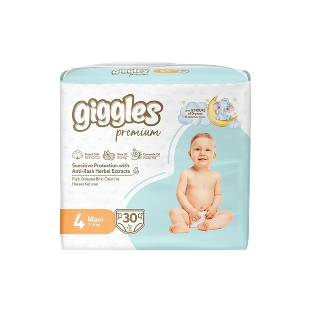 Підгузки Giggles Premium 4 Maxi 7-18 кг 30 шт (8680131206902) - зображення 1