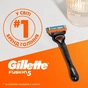 Набір косметики Gillette Fusion5 Станок для гоління чоловічий (бритва) з 1 змінним картриджем + Гель для гоління 200 мл (8700216534048) - зменшене зображення 8