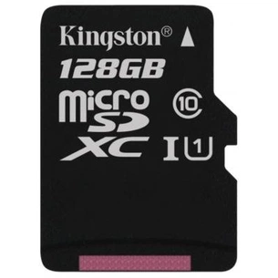 Карта пам'яті Kingston 128GB microSD class 10 (SDCX10/128GBSP) зображення 1