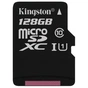 Карта пам'яті Kingston 128GB microSD class 10 (SDCX10/128GBSP) - зменшене зображення 1