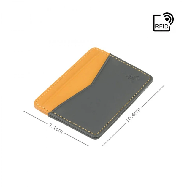 Кардхолдер Visconti VSL40 Axe Grey Mustard (VSL40 GREY MUST) - изображение 4