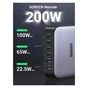 Зарядний пристрій Ugreen 6xUSB 200W (4хUSB-C+2xUSB-A) Gan CD271 (40914) - зменшене зображення 3