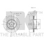Гальмівний диск NK 204409 - зменшене зображення 3