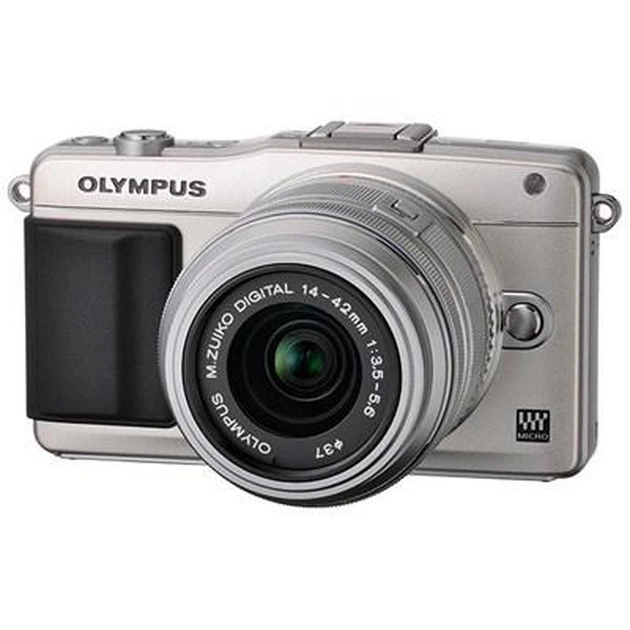 Цифровий фотоапарат Olympus PEN E-PM2 14-42 mm kit Flash Air silver (V206021SE010) - изображение 1