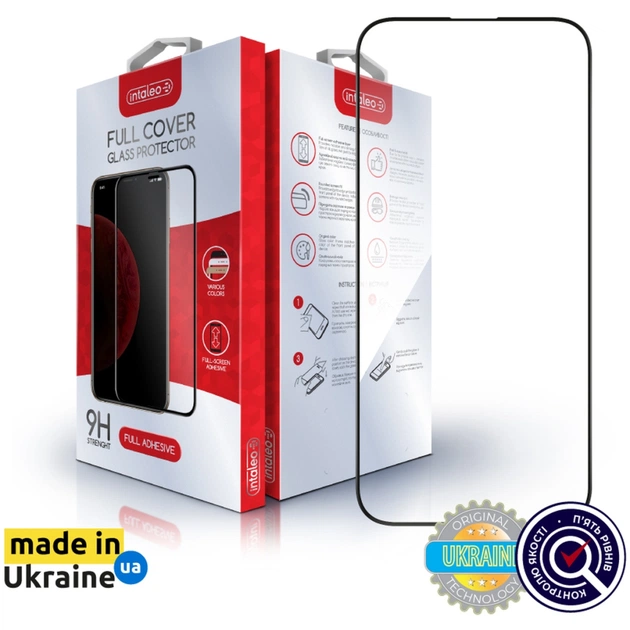 Стекло защитное Intaleo Full Glue Apple iPhone 16 Pro Max Black (1283126593819) - изображение 1