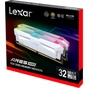Модуль пам'яті для комп'ютера DDR5 32GB (2x(16GB) 6400 MHz Ares RGB White Lexar (LD5EU016G-R6400GDWA) - зменшене зображення 5