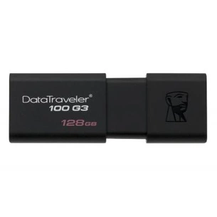 USB флеш накопичувач Kingston 128GB DT100 G3 Black USB 3.0 (DT100G3/128GB) зображення 1